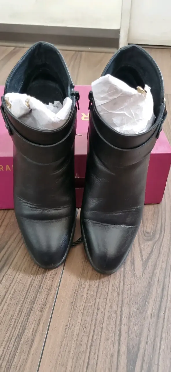 Botines de cuero negro Carrano para mujer - 3