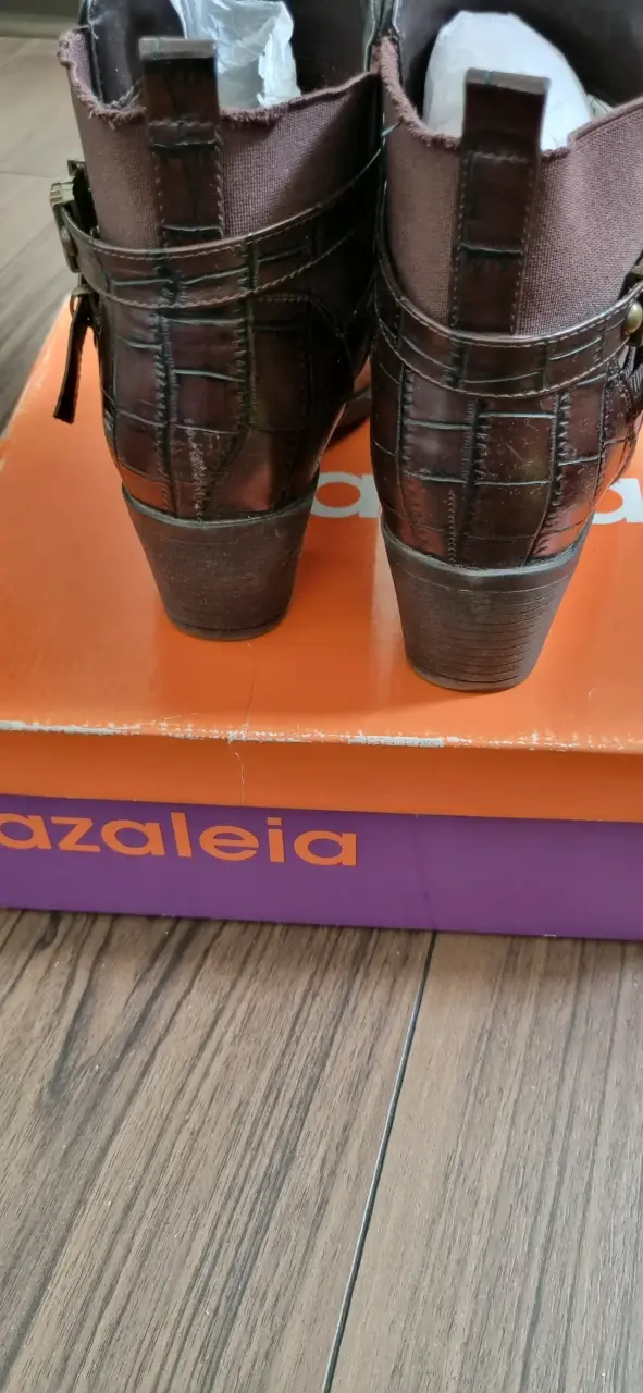 Botines marrón para mujer azaleia - 3