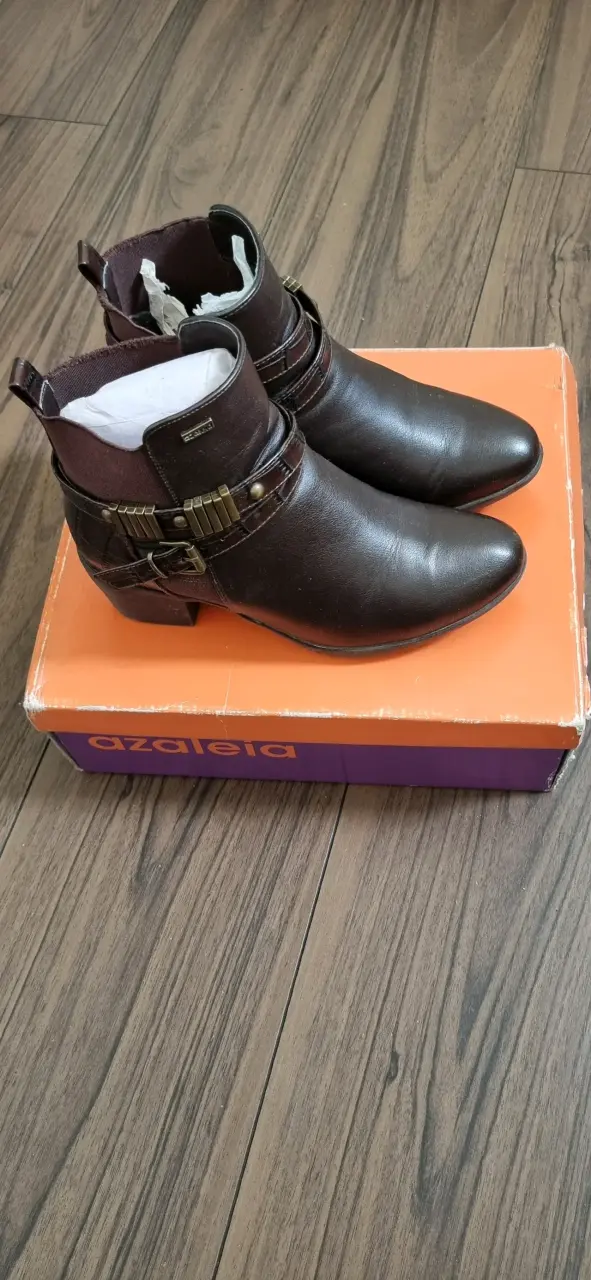 Botines marrón para mujer azaleia - 4