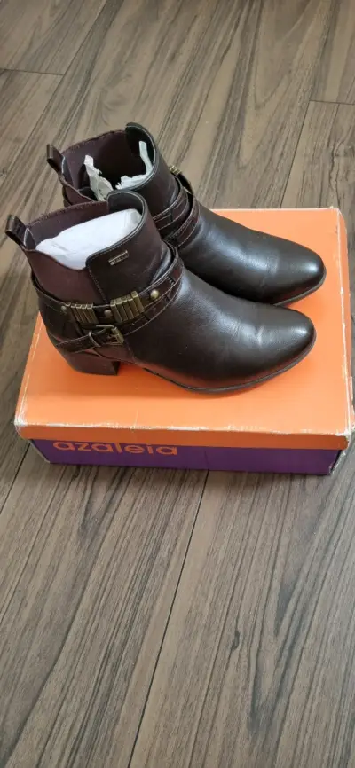 Botines marrón para mujer azaleia - miniatura 4