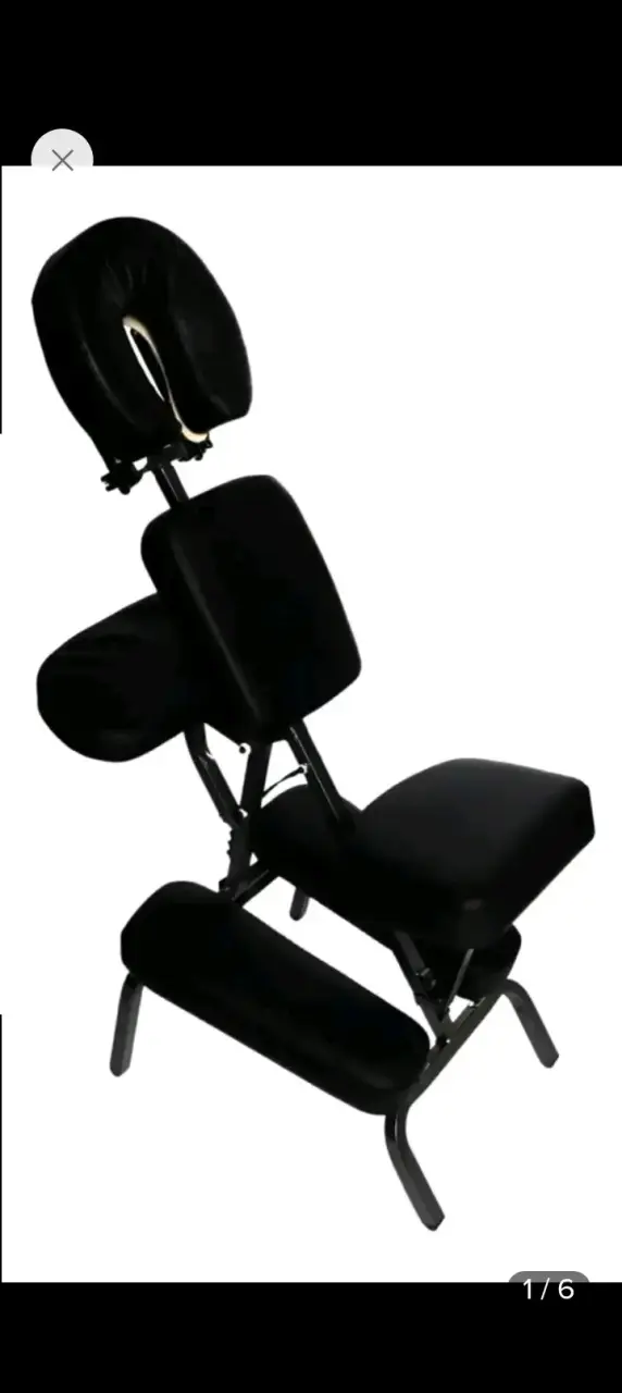 Silla de Masaje Plegable Negra Lumax - 1