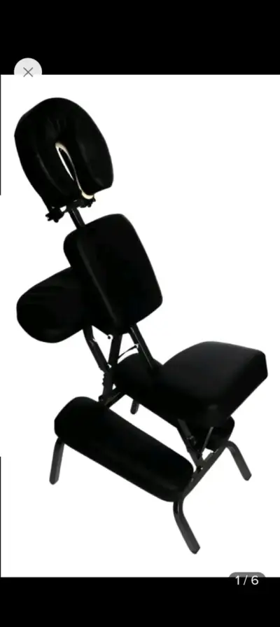 Silla de Masaje Plegable Negra Lumax - miniatura 1