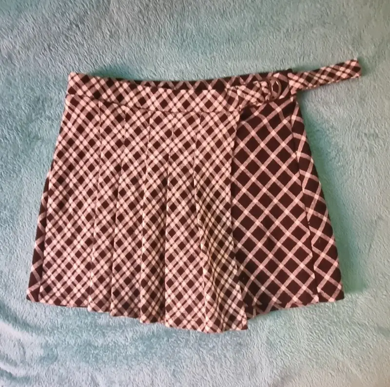 Falda short corta a cuadros para niña Zara - 1