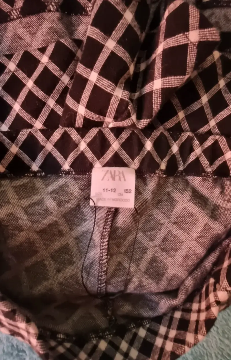 Falda short corta a cuadros para niña Zara - 3