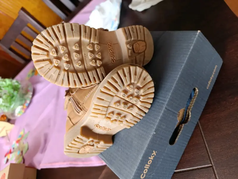 Botines de cuero para niñas Colloky marrón N° 23 - 2