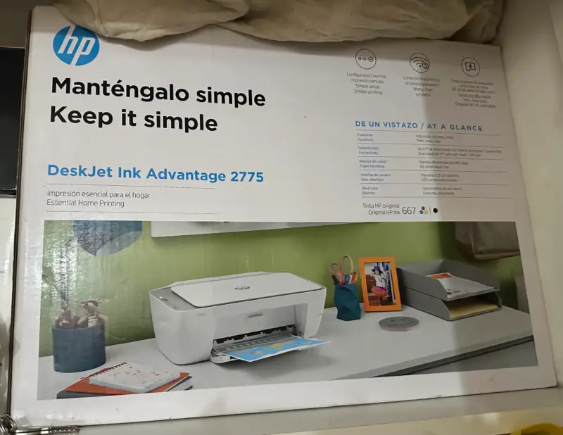 Impresora HP DeskJet Ink Advantage 2775 Wi-Fi