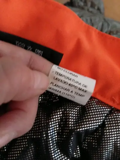 Overol ternico de alta visibilidad naranja y gris - miniatura 4