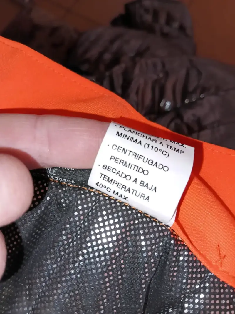 Overol ternico de alta visibilidad naranja y gris - 5