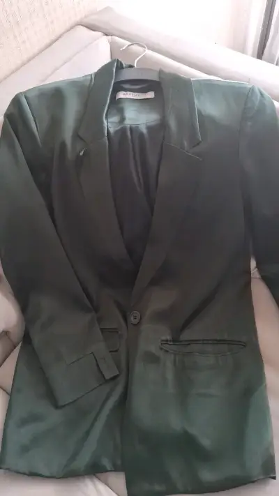 Blazer verde oscuro para mujer Basement - miniatura 1