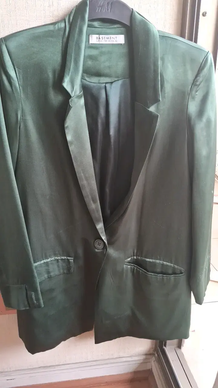 Blazer verde oscuro para mujer Basement - 2