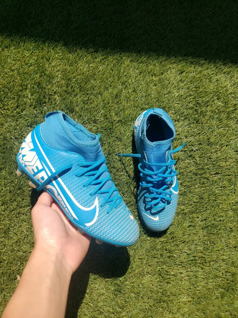Botines de fútbol Nike Mercurial azules - 1