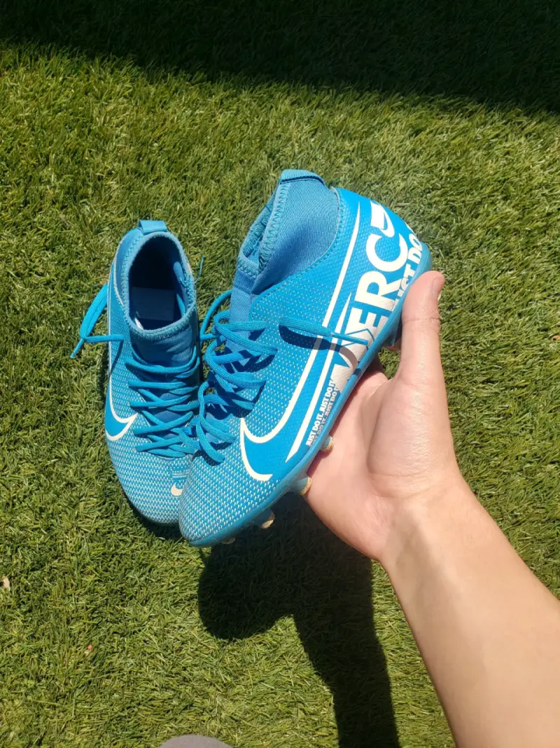 Botines de fútbol Nike Mercurial azules - 2