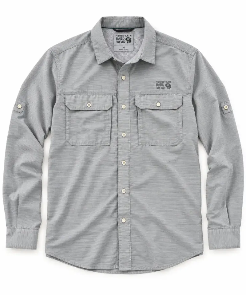 Camisa Outdoor Hombre Mountain Hardwear Gris - 1