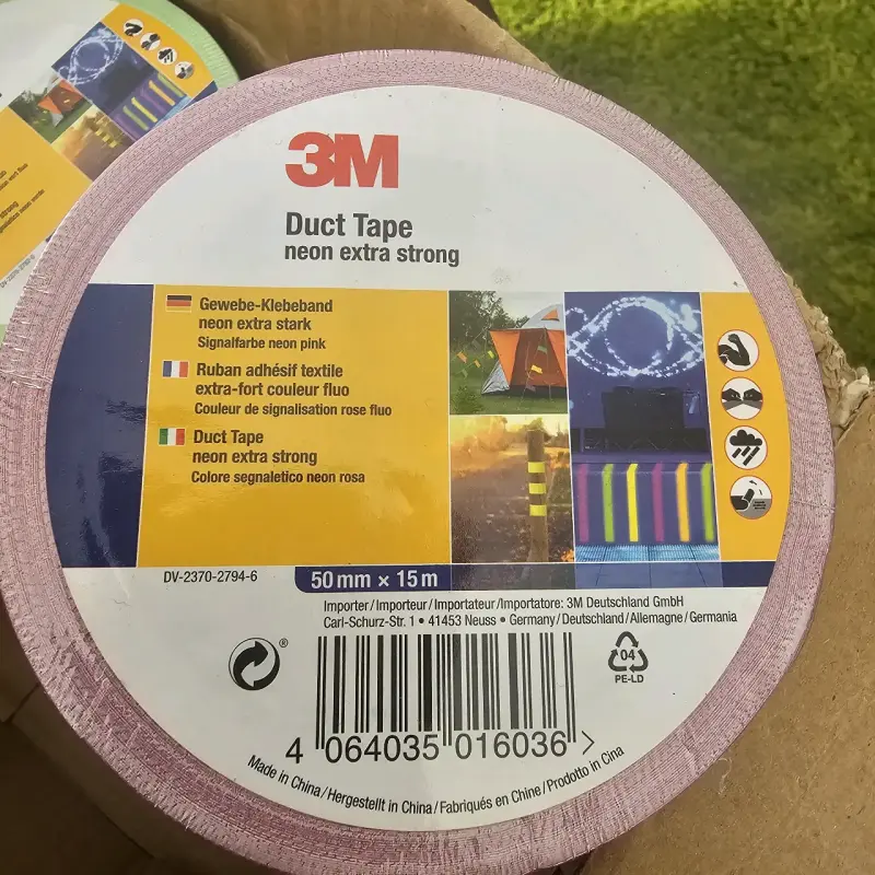Cinta adhesiva 3M neón extra fuerte - 2