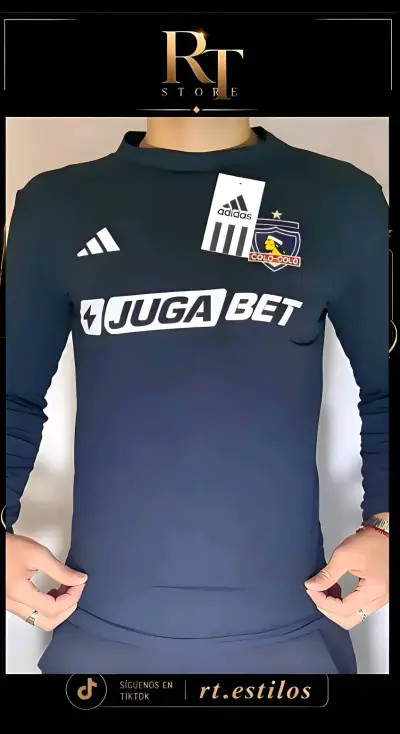 Polera deportiva Adidas de Colo-Colo primera capa - miniatura 1