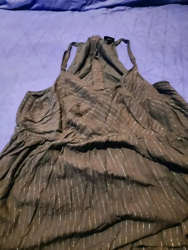 Vestido sin mangas Torrid con rayas brillantes - 1
