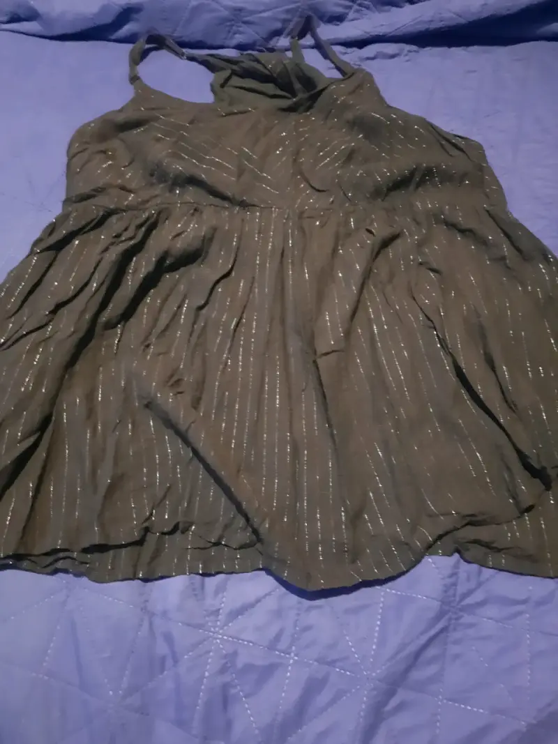 Vestido sin mangas Torrid con rayas brillantes - 3
