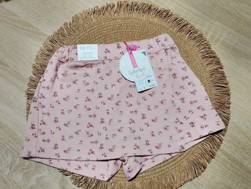 Falda short floral para niña 18 meses - 1