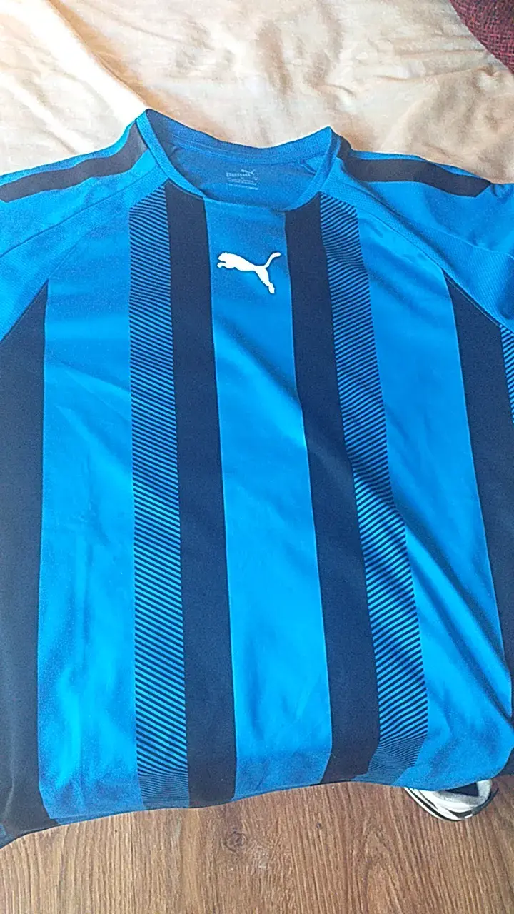 Camiseta deportiva azul Puma para hombre - 1