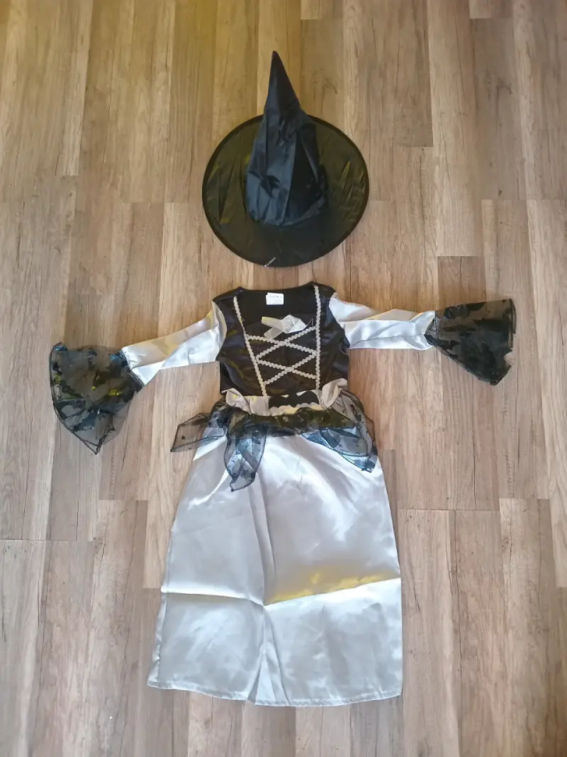 Disfraz de Bruja para Niña con Sombrero - 1