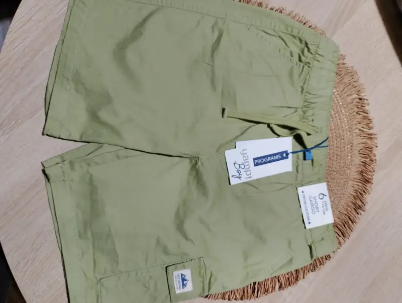 Shorts de mezclilla para niño Coniglio con cinturón - 4