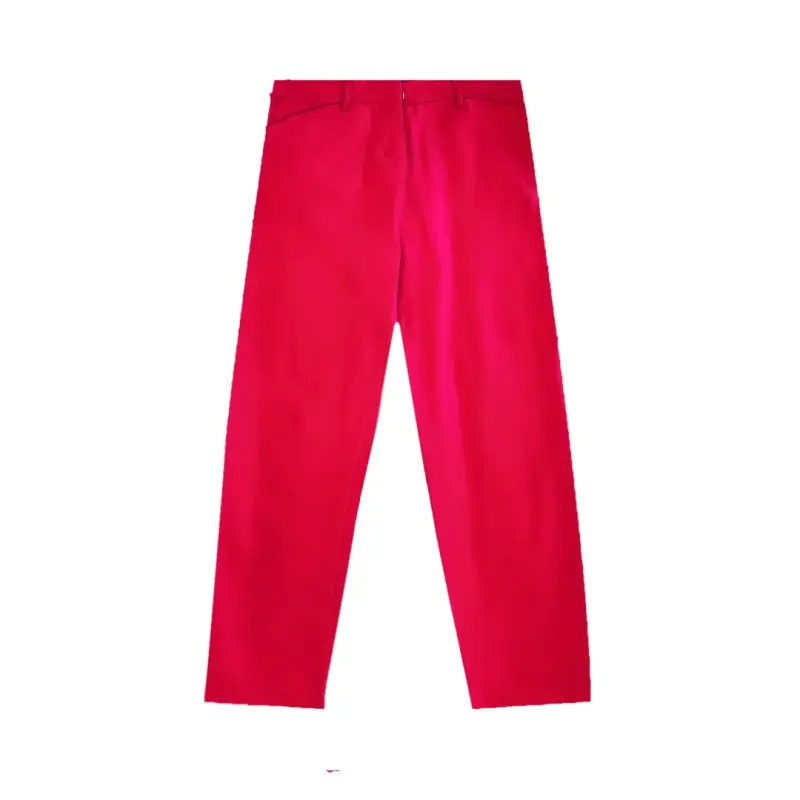Pantalón Capri Rojo Brigitte Naux Talla 4 Mujer - 1