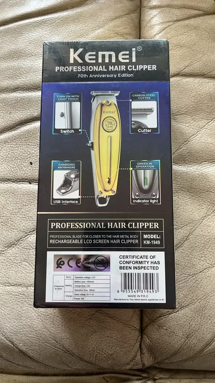 Cortadora de Pelo Profesional Kemei 70th Anniversary