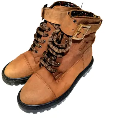 Botines de cuero mujer N 35 - miniatura 1
