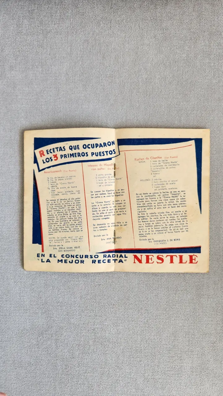 Recetario vintage Nestlé - 1