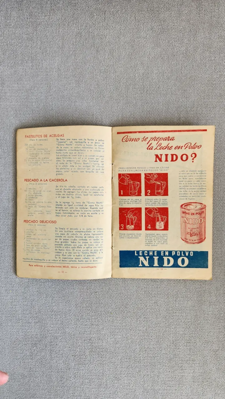 Recetario vintage Nestlé - 2