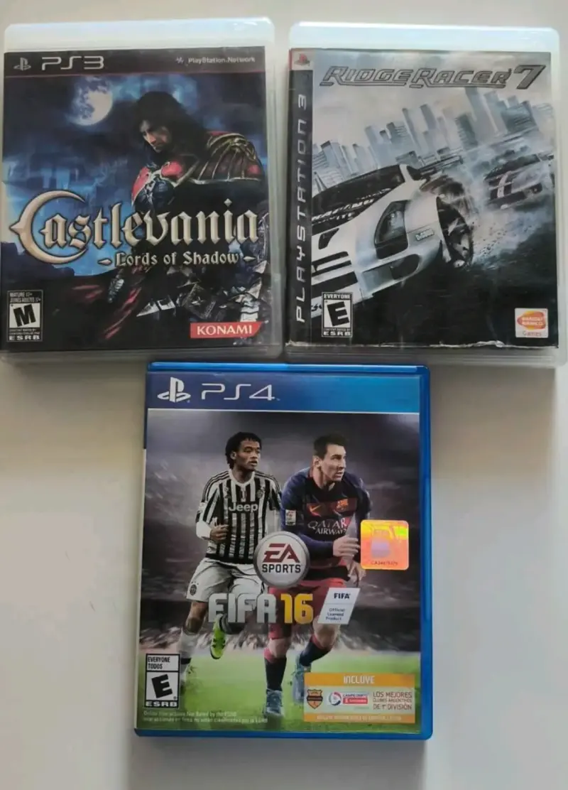 Lote de Juegos PS3 y PS4: Castlevania, Ridge Racer, FIFA 16 - 1