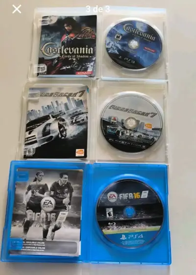 Lote de Juegos PS3 y PS4: Castlevania, Ridge Racer, FIFA 16 - miniatura 3