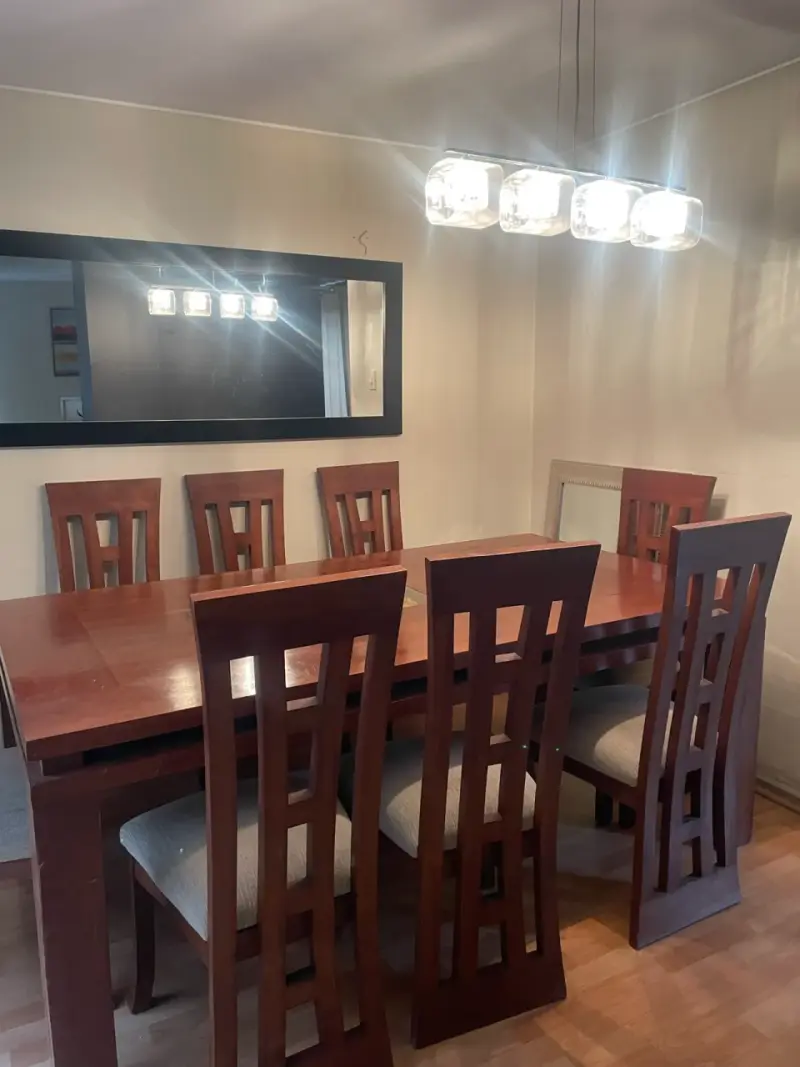 Juego de comedor de madera para 8 personas - 3