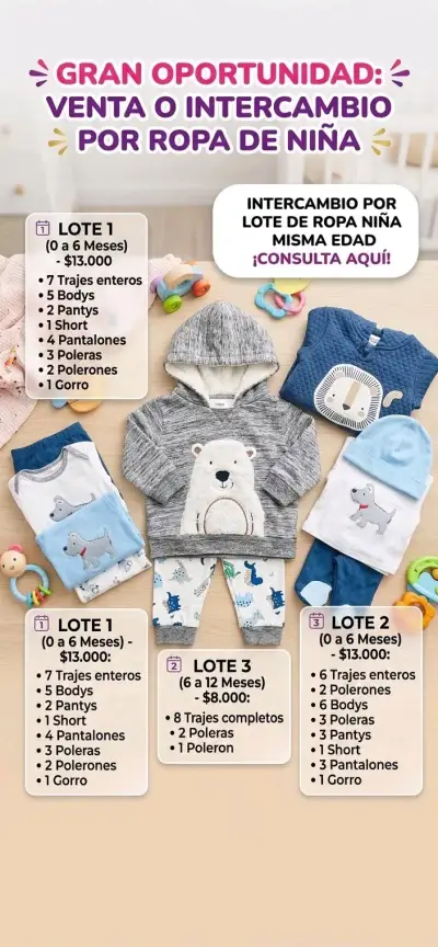 Lotes de ropa bebé hombre - miniatura 4