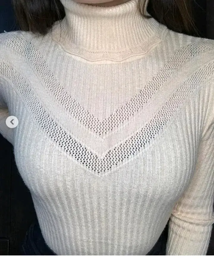 Beathe cuello alto tejido para mujer en varios c - 1
