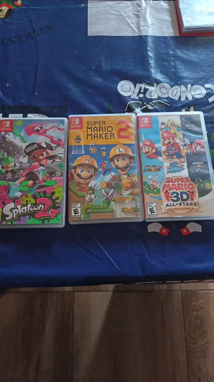 Super Mario Maker 2, Splatoon 2 y Super mario 3D