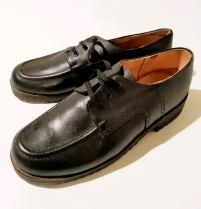 Zapatos de cuero negro N 35 - miniatura 1