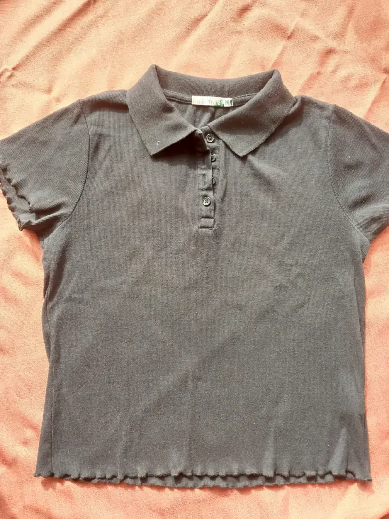 Polera Negra Mujer Talla M - 1
