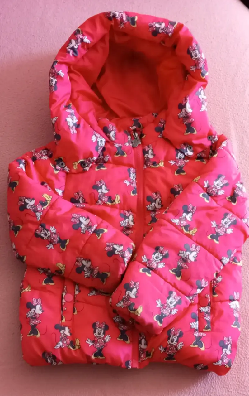 Chaqueta infantil Minnie Mouse roja