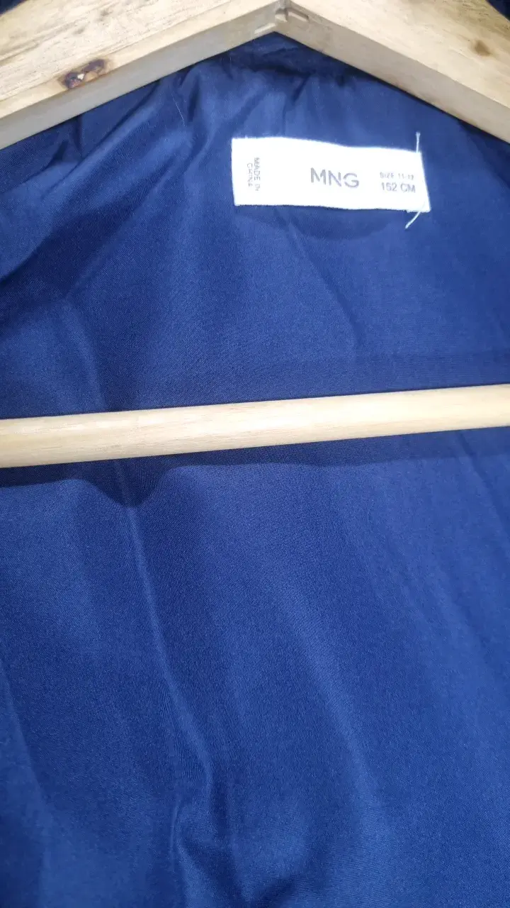 Chaleco de piel sintética azul para mujer - 4