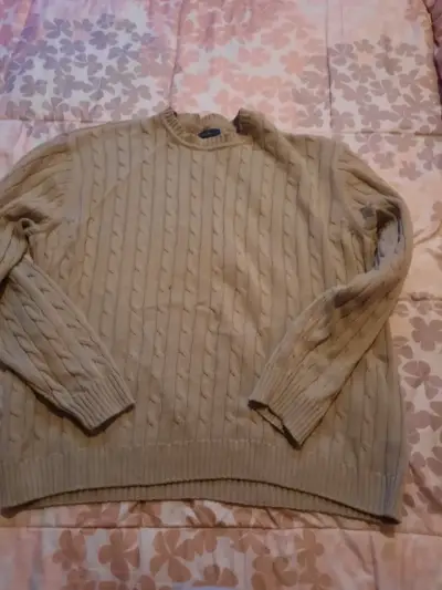 Suéter Beige de Algodón Club Room Talla XL - miniatura 1