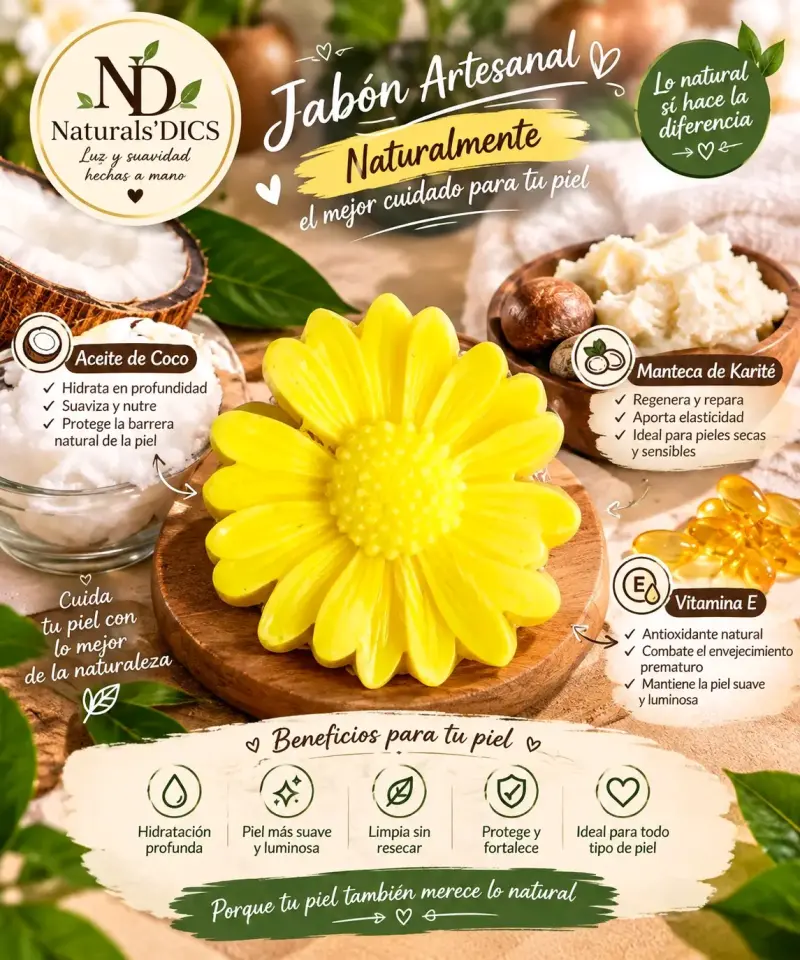 Jabones artesanales Naturals'DICS en formato de recuerdo - 2