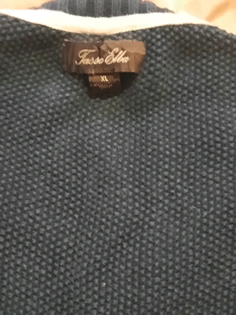 Suéter de lana tricolor Tasso Elba para hombre - 4