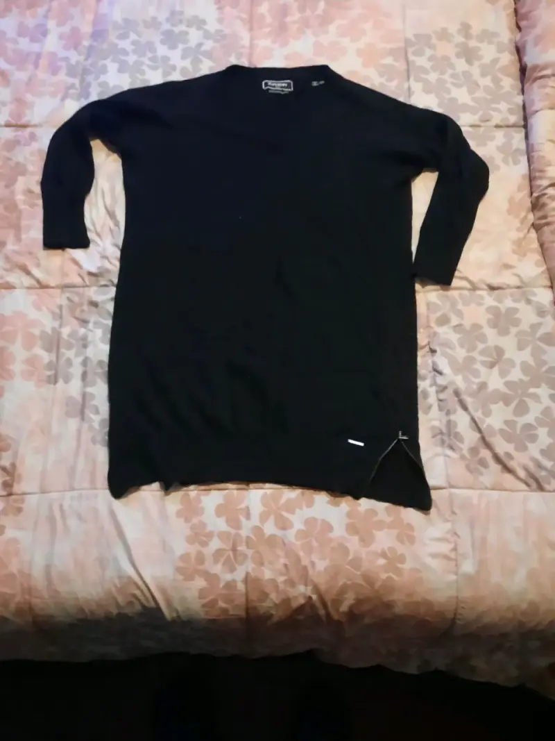 Sweater negro con cierre lateral Wrangler - 3