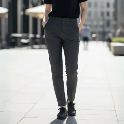 Pantalón ZARA WOMAN - Talla M Gris Mujer - miniatura 5