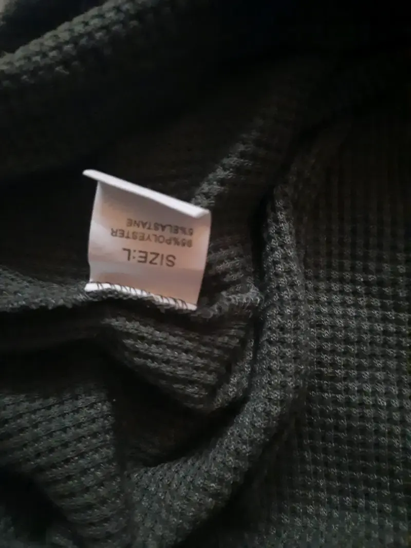 Polera manga larga verde oscuro para mujer - 3