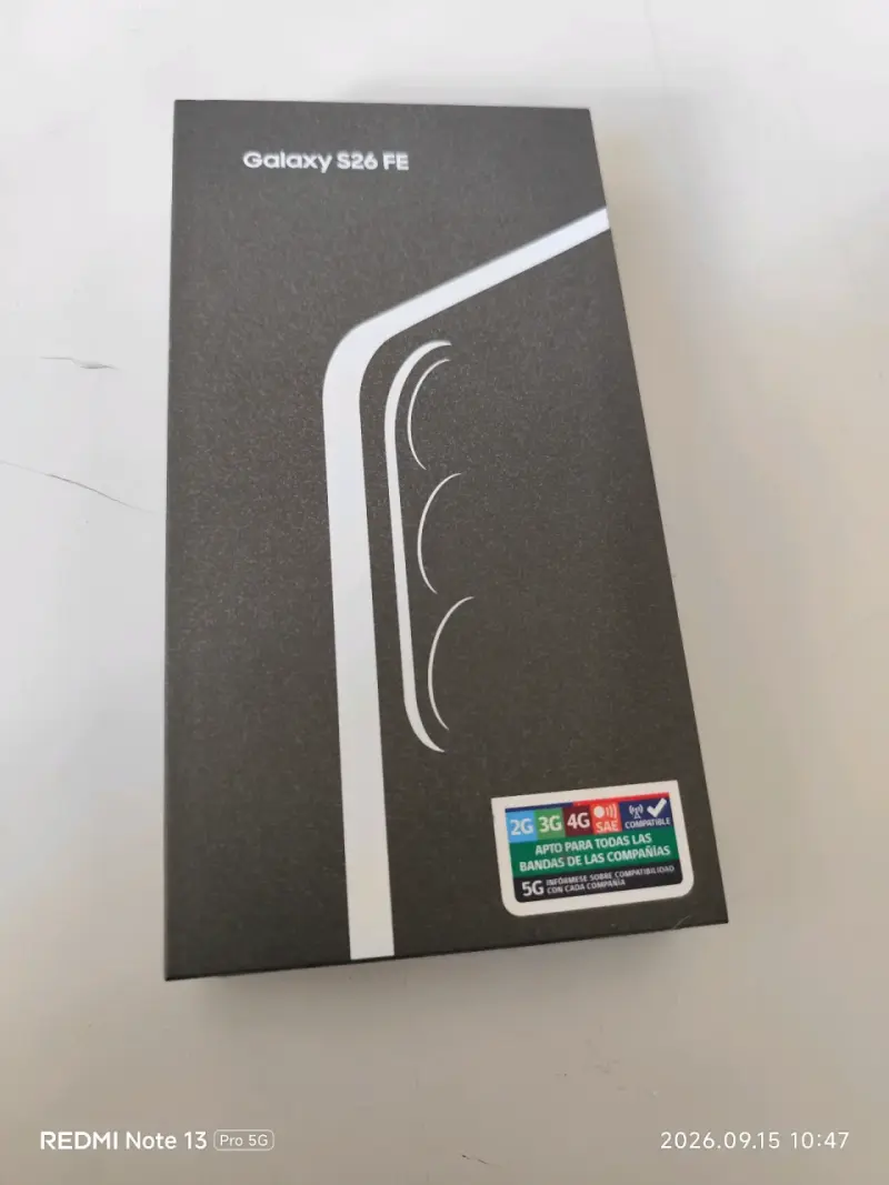 Smartphone Galaxy S26 FE 5G nuevo en caja - 1