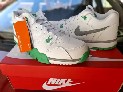 Zapatillas Nike Cross Trainer Blancas y Verdes - miniatura 1
