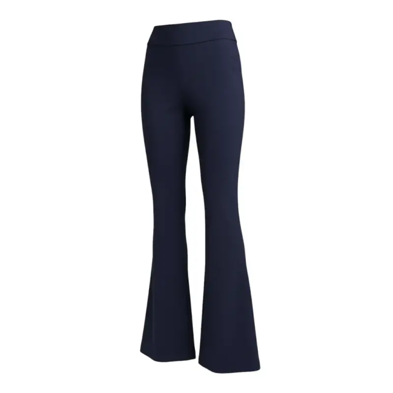 Pantalón Flare Elastizado Talla L para mujer Azul - 5