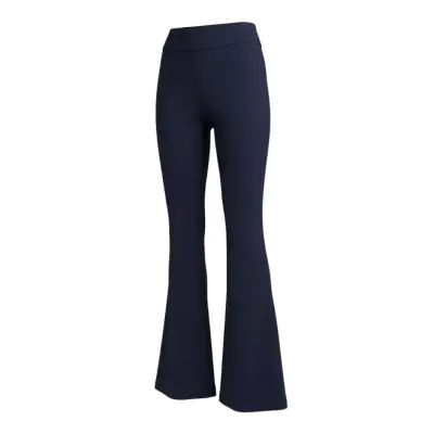 Pantalón Flare Elastizado Talla L para mujer Azul - miniatura 5